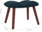 vidaXL Relaxstoel met voetenbank fluweel blauw