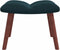 vidaXL Relaxstoel met voetenbank fluweel blauw