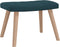 vidaXL Relaxstoel met voetenbank fluweel blauw