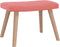 vidaXL Relaxstoel met voetenbank fluweel roze