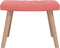 vidaXL Relaxstoel met voetenbank fluweel roze