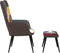 vidaXL Relaxstoel met voetenbank patchwork stof