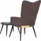 vidaXL Relaxstoel met voetenbank patchwork stof