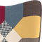 vidaXL Relaxstoel met voetenbank patchwork stof