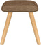 vidaXL Relaxstoel met voetenbank stof taupe