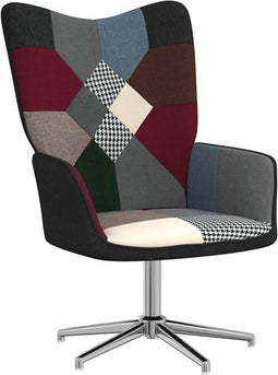 vidaXL Relaxstoel patchwork stof