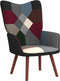 vidaXL Relaxstoel patchwork stof