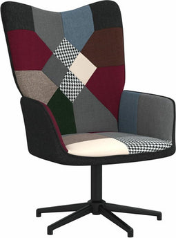 vidaXL Relaxstoel patchwork stof