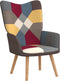 vidaXL Relaxstoel patchwork stof