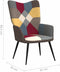 vidaXL Relaxstoel patchwork stof