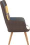 vidaXL Relaxstoel patchwork stof