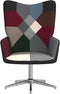 vidaXL Relaxstoel patchwork stof