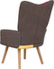 vidaXL Relaxstoel patchwork stof