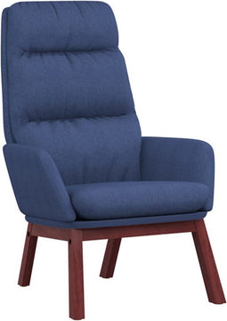vidaXL Relaxstoel stof blauw