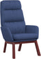 vidaXL Relaxstoel stof blauw