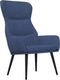 vidaXL Relaxstoel stof blauw