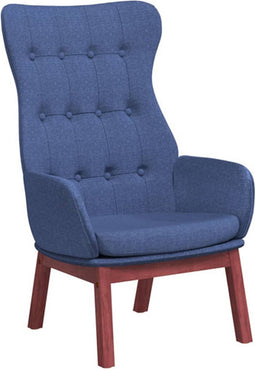 vidaXL Relaxstoel stof blauw