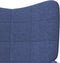 vidaXL Relaxstoel stof blauw