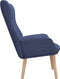 vidaXL Relaxstoel stof blauw