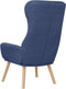 vidaXL Relaxstoel stof blauw