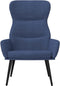 vidaXL Relaxstoel stof blauw