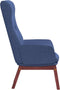vidaXL Relaxstoel stof blauw