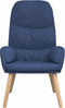 vidaXL Relaxstoel stof blauw