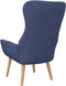 vidaXL Relaxstoel stof blauw