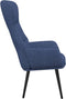 vidaXL Relaxstoel stof blauw