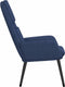 vidaXL Relaxstoel stof blauw