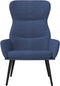vidaXL Relaxstoel stof blauw