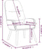 vidaXL Relaxstoel stof blauw