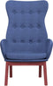 vidaXL Relaxstoel stof blauw