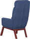 vidaXL Relaxstoel stof blauw