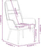 vidaXL Relaxstoel stof blauw