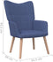 vidaXL Relaxstoel stof blauw