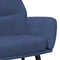 vidaXL Relaxstoel stof blauw