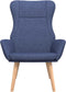 vidaXL Relaxstoel stof blauw