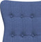 vidaXL Relaxstoel stof blauw