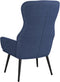 vidaXL Relaxstoel stof blauw