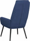 vidaXL Relaxstoel stof blauw