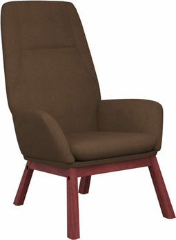 vidaXL Relaxstoel stof bruin