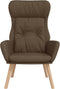 vidaXL Relaxstoel stof bruin