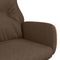 vidaXL Relaxstoel stof en PVC bruin