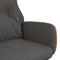 vidaXL Relaxstoel stof en PVC donkergrijs