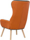 vidaXL Relaxstoel stof en PVC donkergrijs
