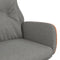 vidaXL Relaxstoel stof en PVC lichtgrijs