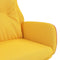 vidaXL Relaxstoel stof en PVC mosterdgeel
