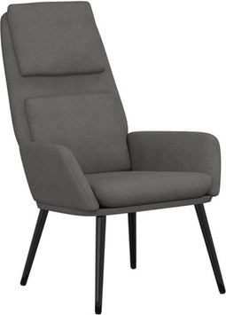 vidaXL Relaxstoel stof lichtgrijs