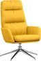 vidaXL Relaxstoel stof mosterdgeel